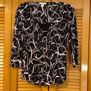 Black with purple ribbon design PXL